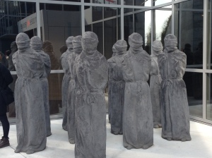 Statues to represent the oppression of women in the world. 